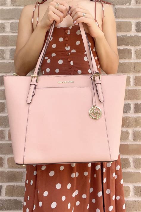 Michael Kors Ciara Large East West Top Zip Tote Pastel Pink